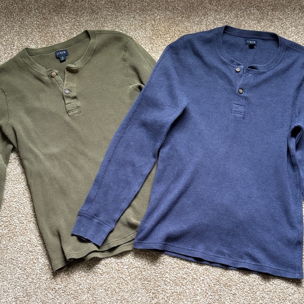 J Crew Henley thermal size medium shirt bundle